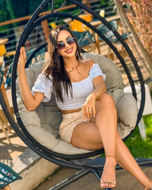 Óculos de Sol Froes - Metal Rosê